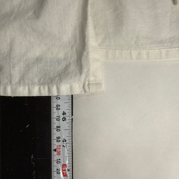 Bali Elf Handmade M White Peony Midi Dress 100% Cotton *flaw - Picture 8 of 9